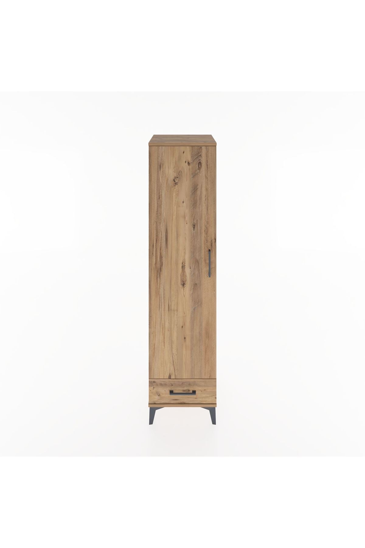 Hyperion Dolap 2 Raflı Tek Çekmeceli Tek Askılı 44x44x182 Çam-Çam