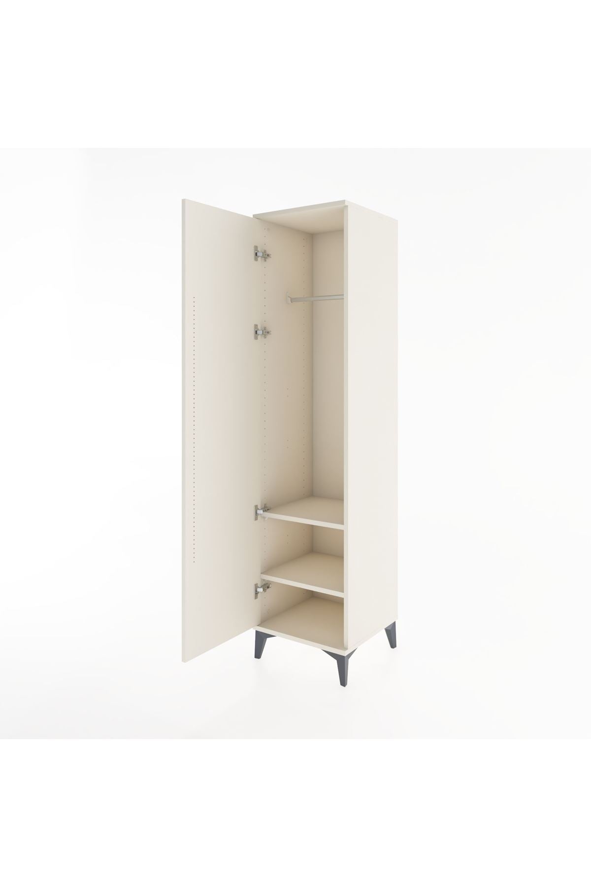 Hyperion Dolap 2 Raflı Tek Kapaklı Tek Askılı 44x44x182 Aytaşı-Aytaşı