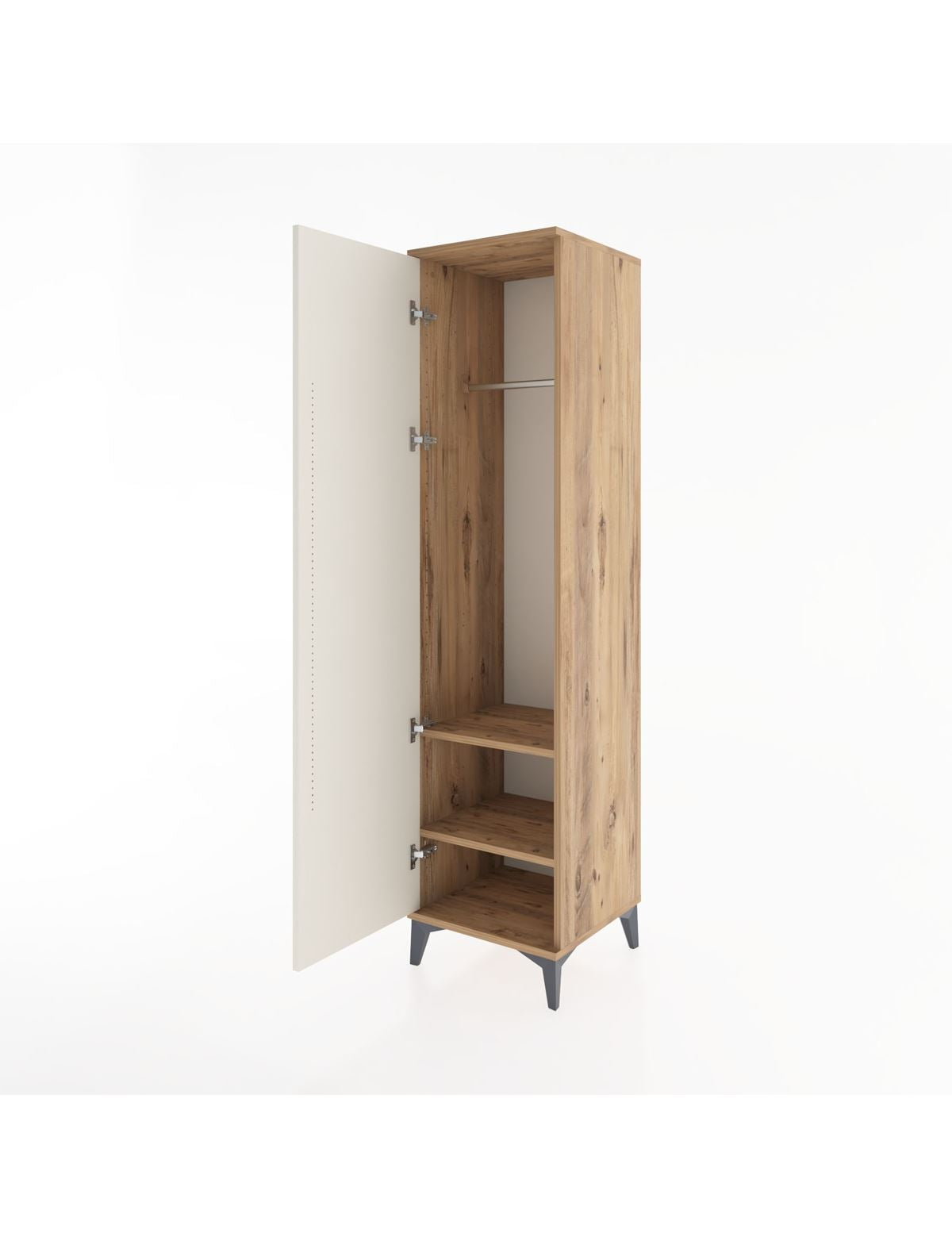 Hyperion Dolap 2 Raflı Tek Kapaklı Tek Askılı 44x44x182 - S55M031V7B