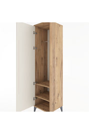 Hyperion Dolap 2 Raflı Tek Kapaklı Tek Askılı 44x44x182 Çam-Aytaşı