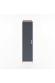 Hyperion Dolap 2 Raflı Tek Kapaklı Tek Askılı 44x44x182 Çam-Antrasit
