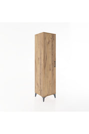 Hyperion Dolap 2 Raflı Tek Kapaklı Tek Askılı 44x44x182 Çam-Çam