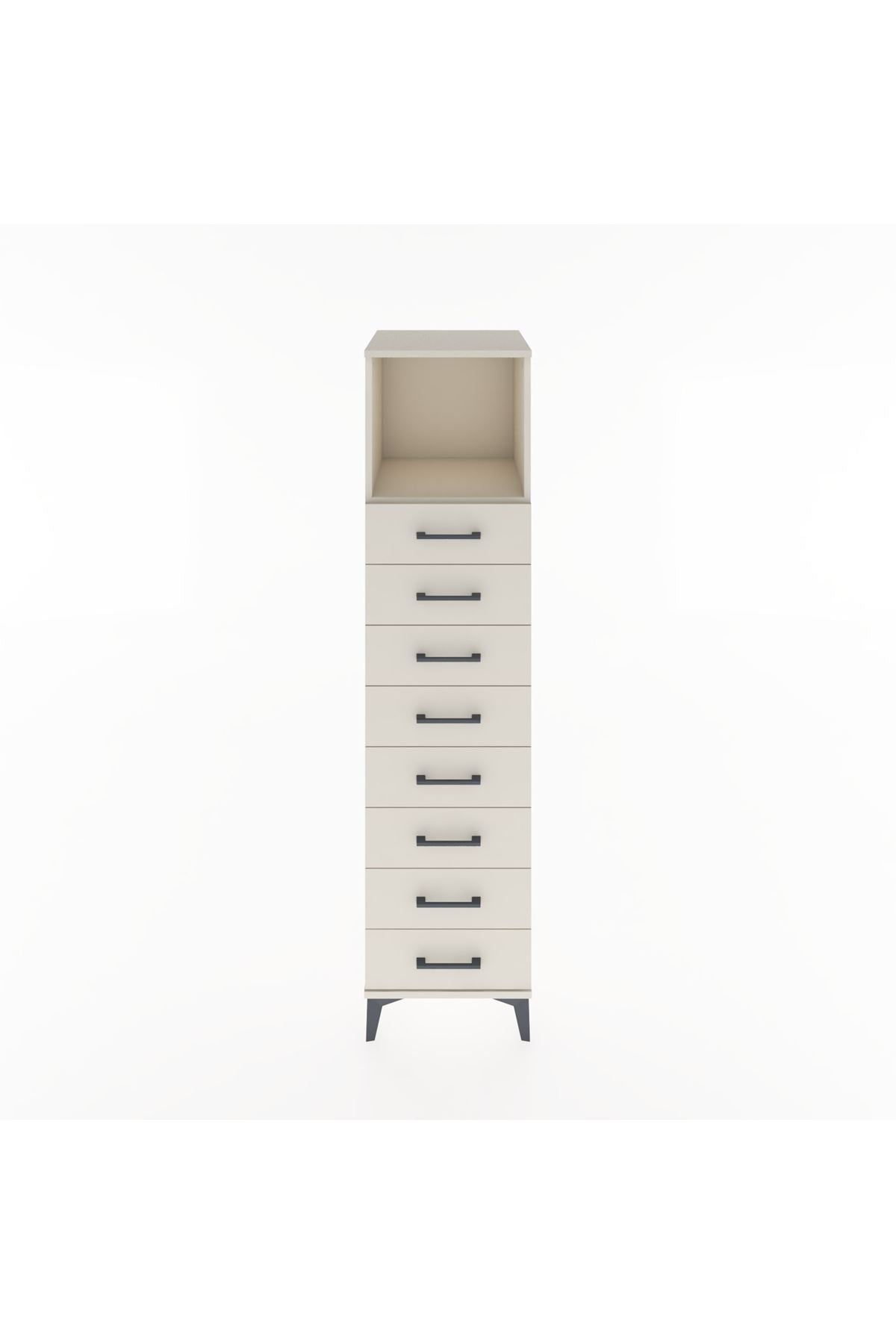 Hyperion Dolap Tek Raflı 8 Çekmeceli 44x44x182 Aytaşı-Aytaşı