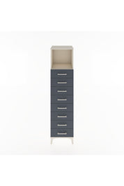 Hyperion Dolap Tek Raflı 8 Çekmeceli 44x44x182 Aytaşı-Antrasit