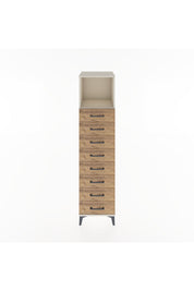 Hyperion Dolap Tek Raflı 8 Çekmeceli 44x44x182 Aytaşı-Çam