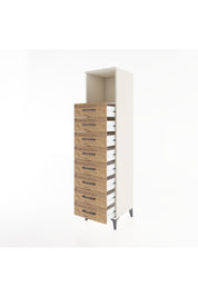 Hyperion Dolap Tek Raflı 8 Çekmeceli 44x44x182 Aytaşı-Çam