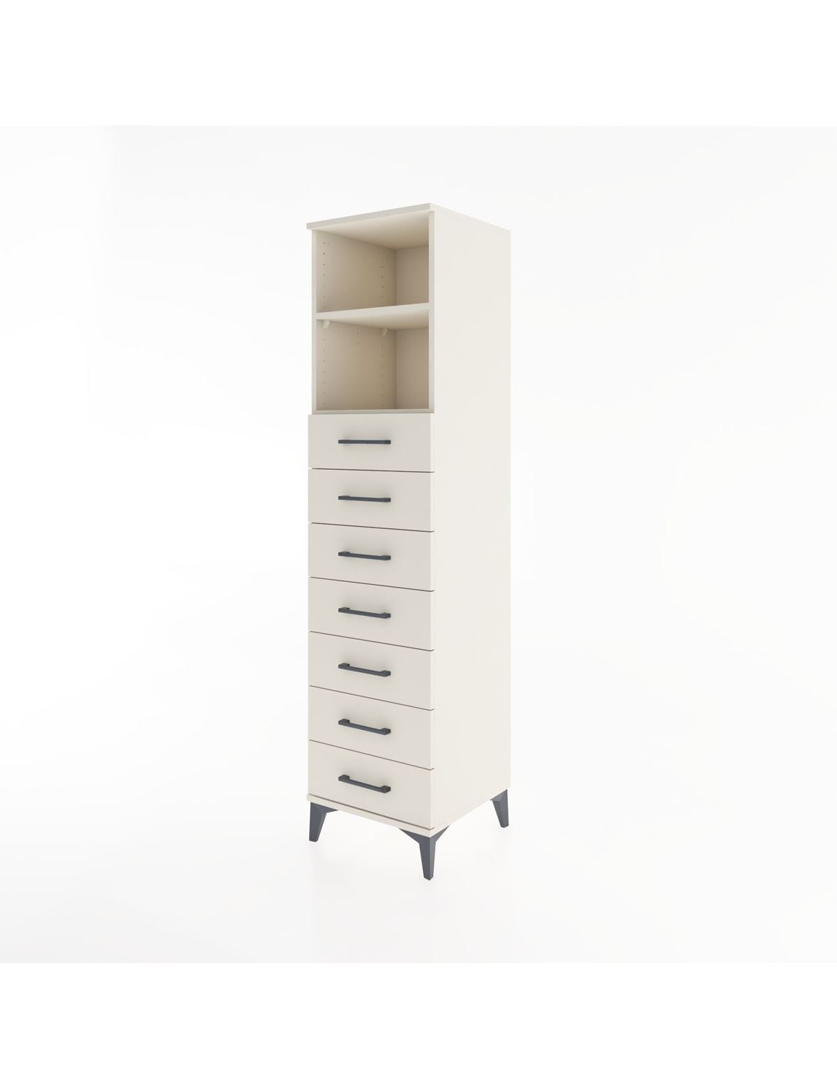 Hyperion Dolap 2 Raflı 7 Çekmeceli 44x44x182 - S55M033V1B