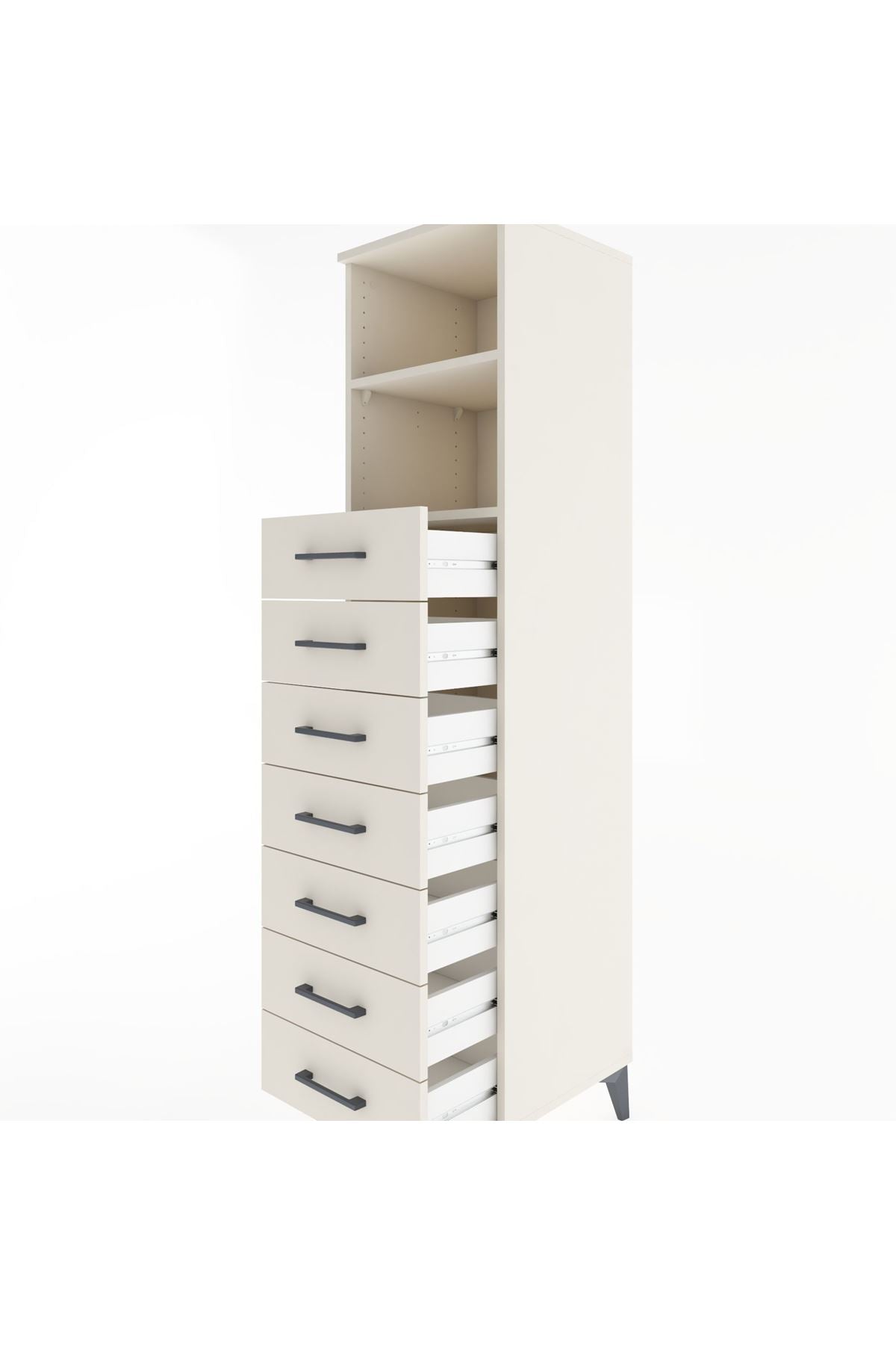 Hyperion Dolap 2 Raflı 7 Çekmeceli 44x44x182 Aytaşı-Aytaşı