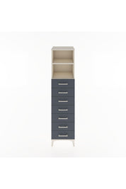 Hyperion Dolap 2 Raflı 7 Çekmeceli 44x44x182 Aytaşı-Antrasit