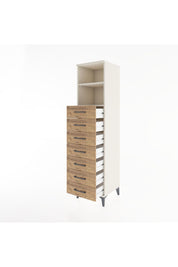 Hyperion Dolap 2 Raflı 7 Çekmeceli 44x44x182 Aytaşı-Çam