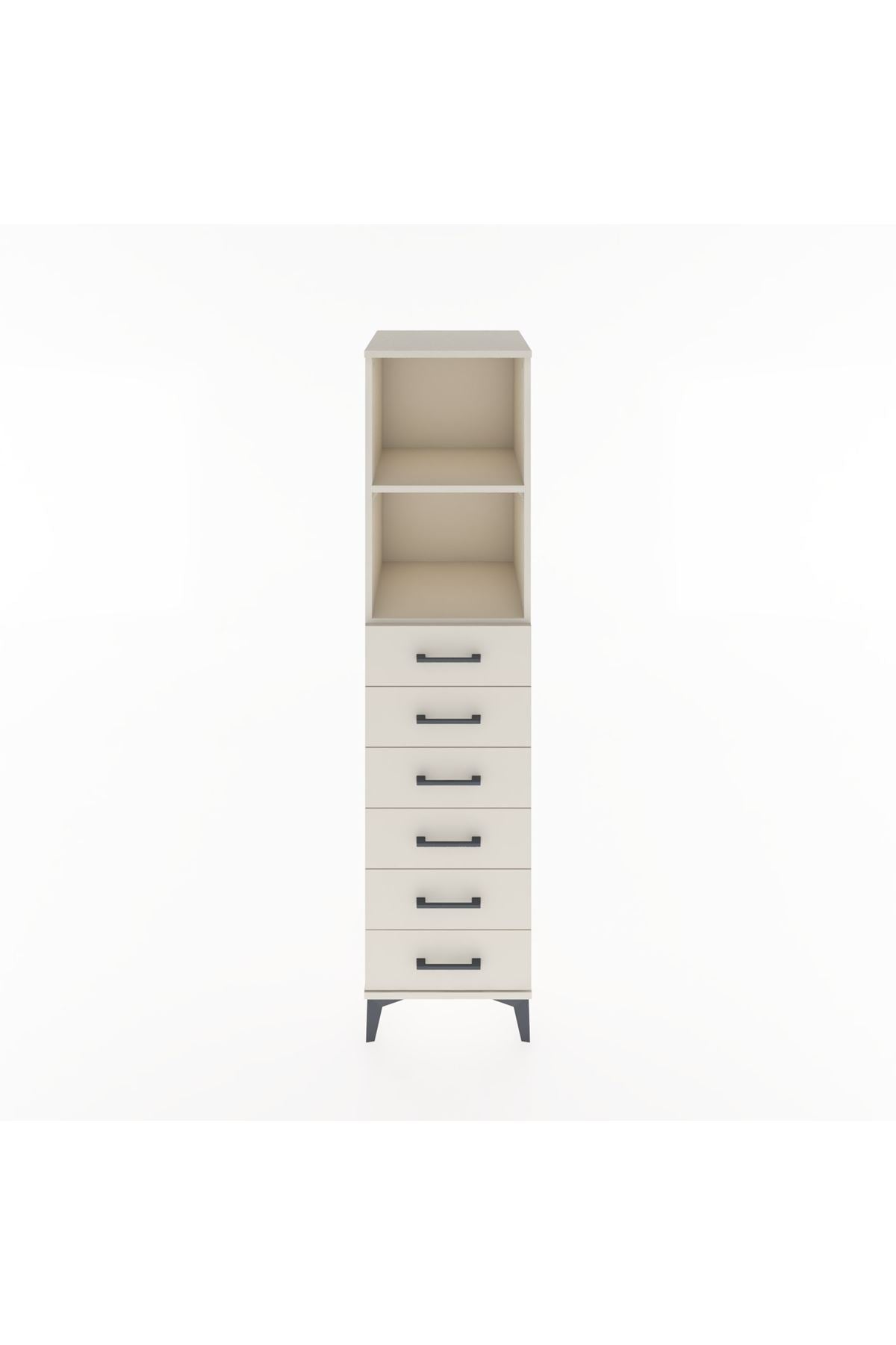 Hyperion Dolap 2 Raflı 6 Çekmeceli 44x44x182 Aytaşı-Aytaşı