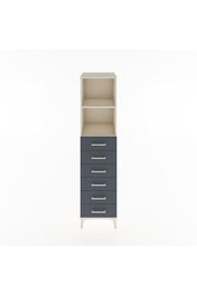 Hyperion Dolap 2 Raflı 6 Çekmeceli 44x44x182 Aytaşı-Antrasit