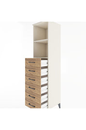 Hyperion Dolap 2 Raflı 6 Çekmeceli 44x44x182 Aytaşı-Çam