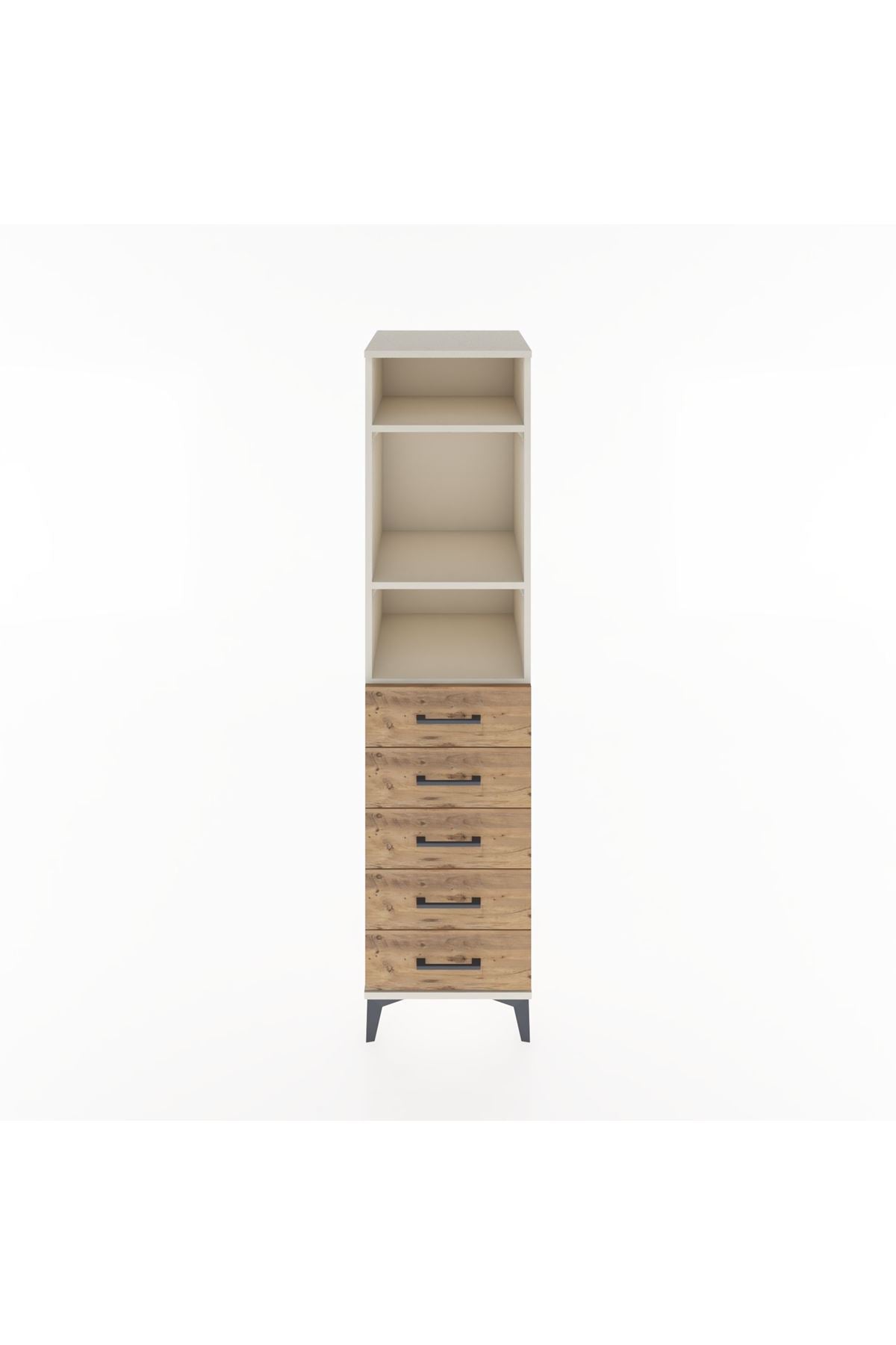 Hyperion Dolap 3 Raflı 5 Çekmeceli 44x44x182 - S55M035V3B