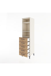 Hyperion Dolap 3 Raflı 5 Çekmeceli 44x44x182 - S55M035V3B
