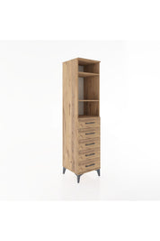 Hyperion Dolap 3 Raflı 5 Çekmeceli 44x44x182 - S55M035V9B