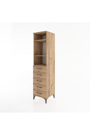 Hyperion Dolap 3 Raflı 5 Çekmeceli 44x44x182 - S55M035V9B