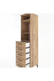 Hyperion Dolap 3 Raflı 5 Çekmeceli 44x44x182 - S55M035V9B
