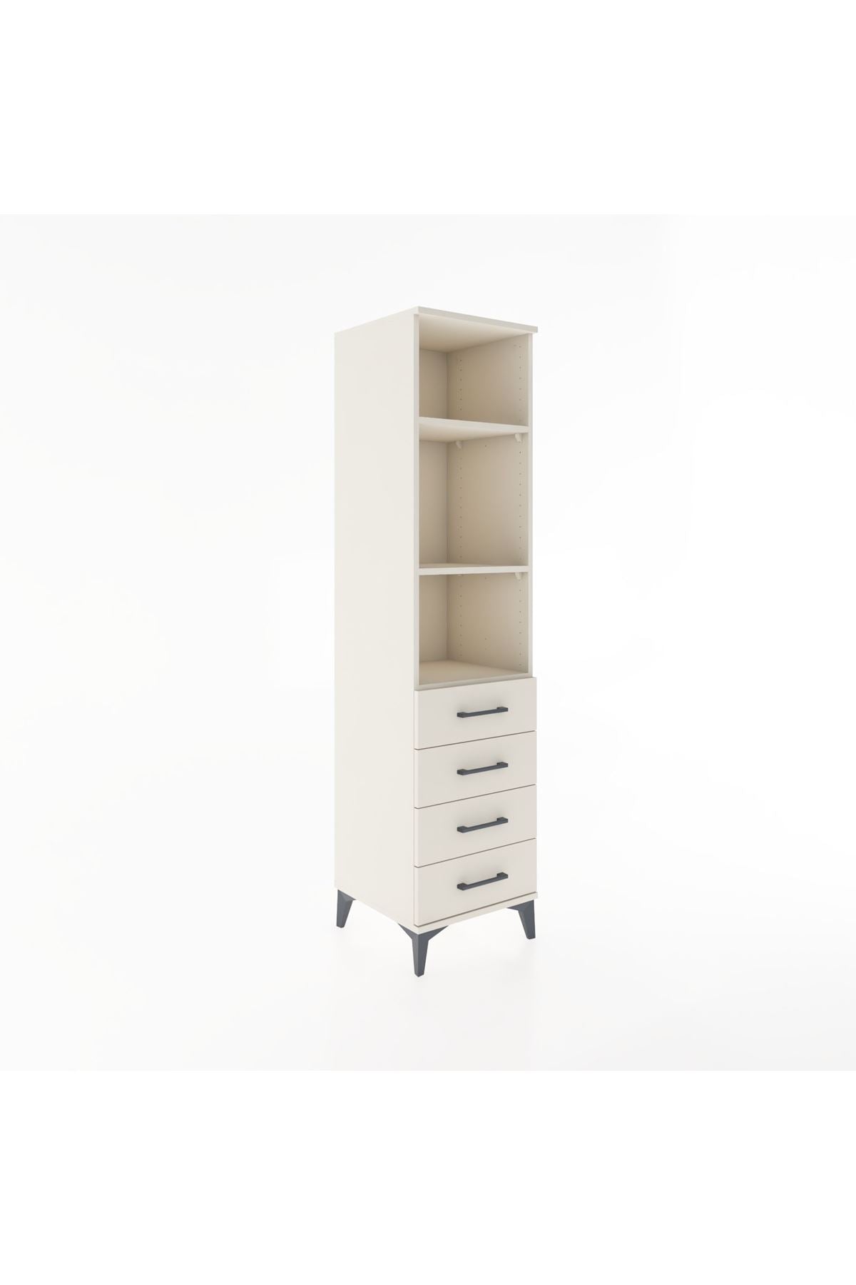 Hyperion Dolap 3 Raflı 4 Çekmeceli 44x44x182 - S55M036V1B
