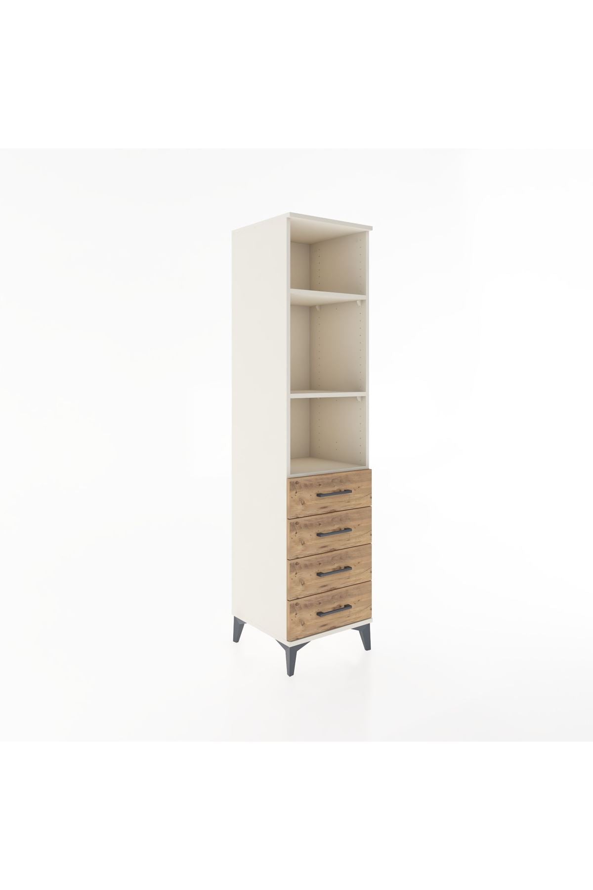 Hyperion Dolap 3 Raflı 4 Çekmeceli 44x44x182 - S55M036V3B