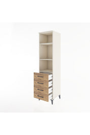 Hyperion Dolap 3 Raflı 4 Çekmeceli 44x44x182 - S55M036V3B