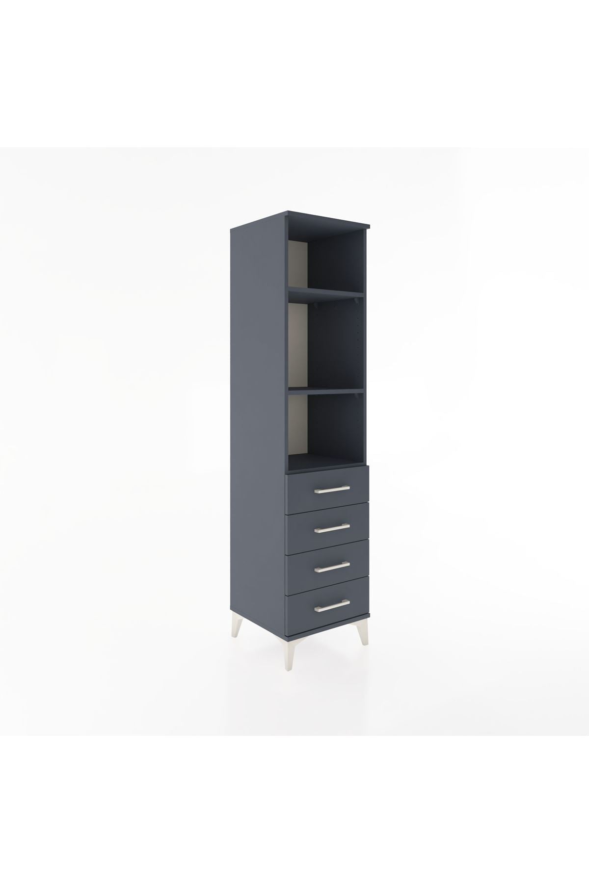 Hyperion Dolap 3 Raflı 4 Çekmeceli 44x44x182 - S55M036V5B