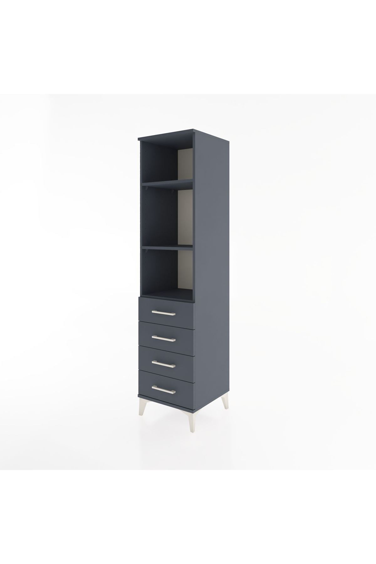Hyperion Dolap 3 Raflı 4 Çekmeceli 44x44x182 - S55M036V5B