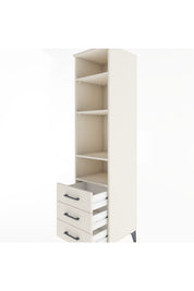 Hyperion Dolap 4 Raflı 3 Çekmeceli 44x44x182 - S55M037V1B