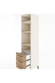 Hyperion Dolap 4 Raflı 3 Çekmeceli 44x44x182 - S55M037V3B