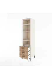 Hyperion Dolap 4 Raflı 3 Çekmeceli 44x44x182 - S55M037V3B