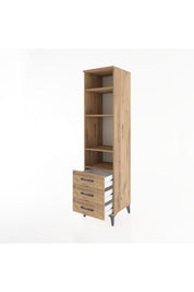 Hyperion Dolap 4 Raflı 3 Çekmeceli 44x44x182 - S55M037V9B