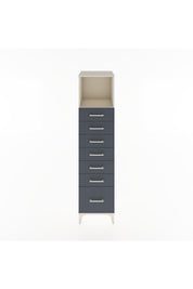 Hyperion Dolap Tek Raflı 7 Çekmeceli 44x44x182 Aytaşı-Antrasit