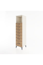 Hyperion Dolap Tek Raflı 7 Çekmeceli 44x44x182 Aytaşı-Çam