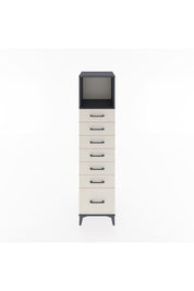 Hyperion Dolap Tek Raflı 7 Çekmeceli 44x44x182 Antrasit-Aytaşı