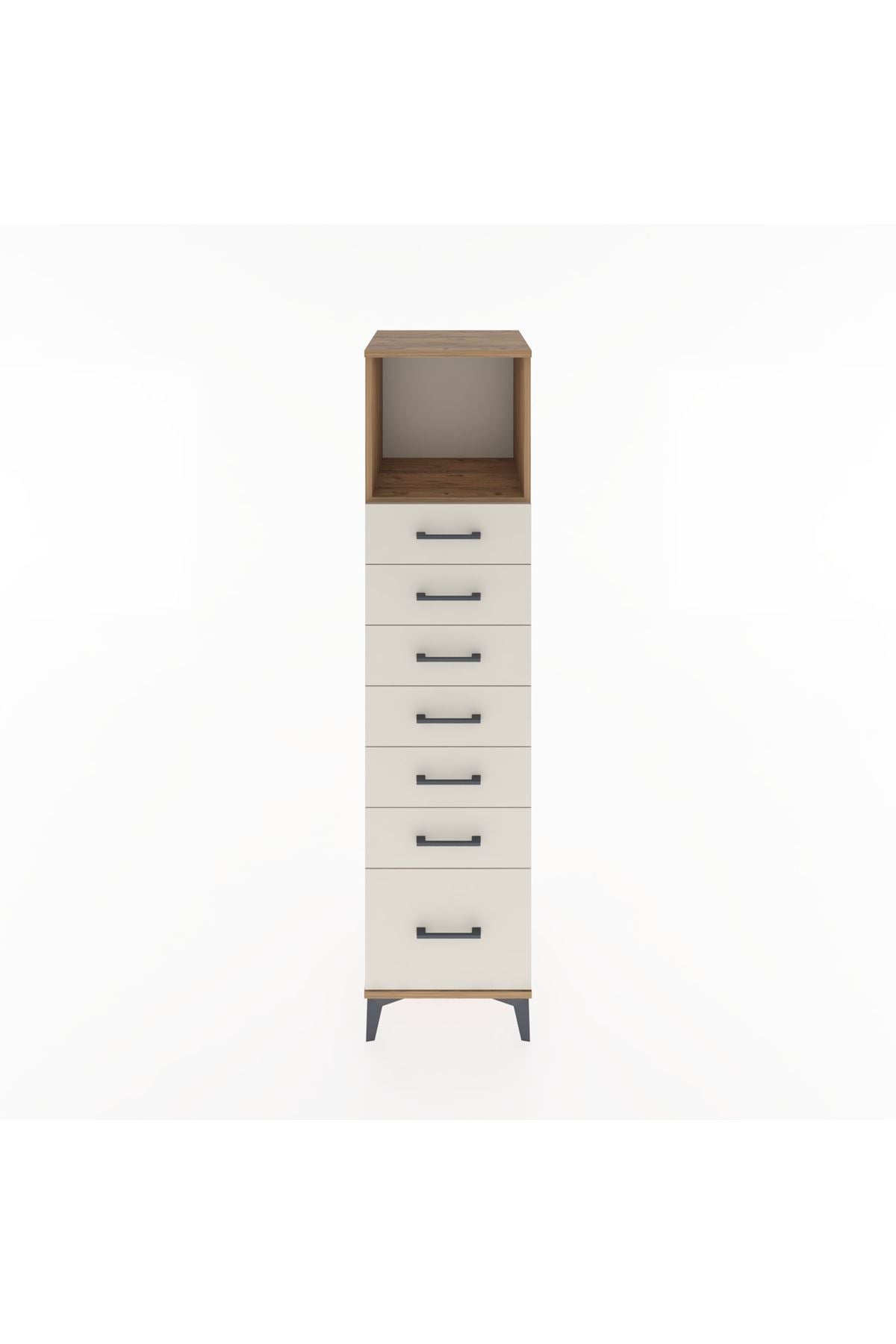 Hyperion Dolap Tek Raflı 7 Çekmeceli 44x44x182 Çam-Aytaşı