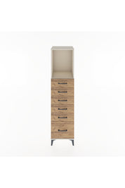 Hyperion Dolap Tek Raflı 6 Çekmeceli 44x44x182 Aytaşı-Çam