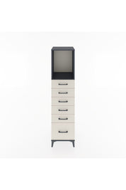 Hyperion Dolap Tek Raflı 6 Çekmeceli 44x44x182 Antrasit-Aytaşı