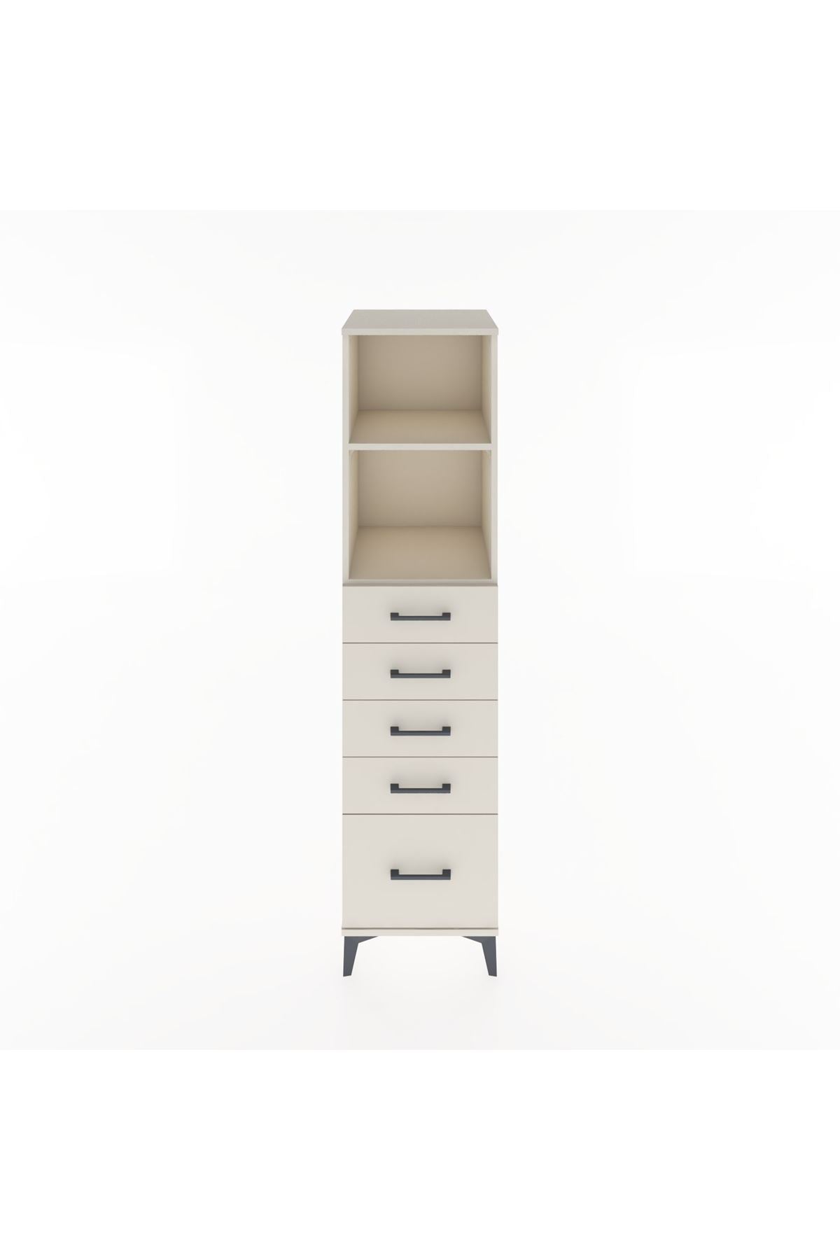 Hyperion Dolap 2 Raflı 5 Çekmeceli 44x44x182 Aytaşı-Aytaşı