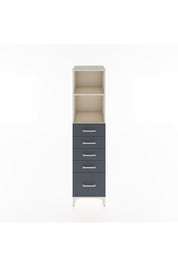 Hyperion Dolap 2 Raflı 5 Çekmeceli 44x44x182 Aytaşı-Antrasit