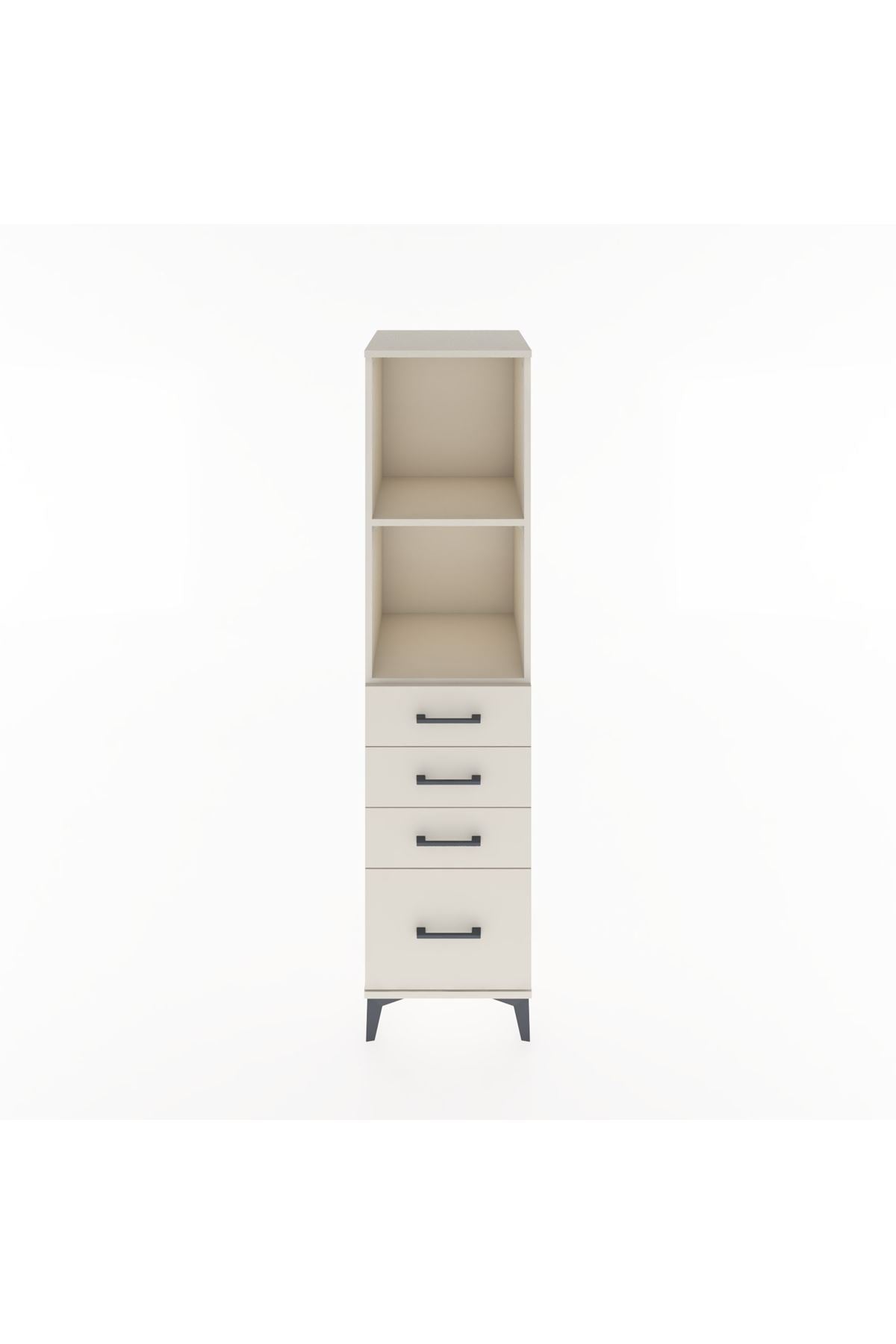 Hyperion Dolap 2 Raflı 4 Çekmeceli 44x44x182 Aytaşı-Aytaşı