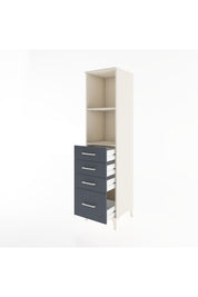 Hyperion Dolap 2 Raflı 4 Çekmeceli 44x44x182 Aytaşı-Antrasit