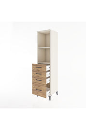 Hyperion Dolap 2 Raflı 4 Çekmeceli 44x44x182 Aytaşı-Çam