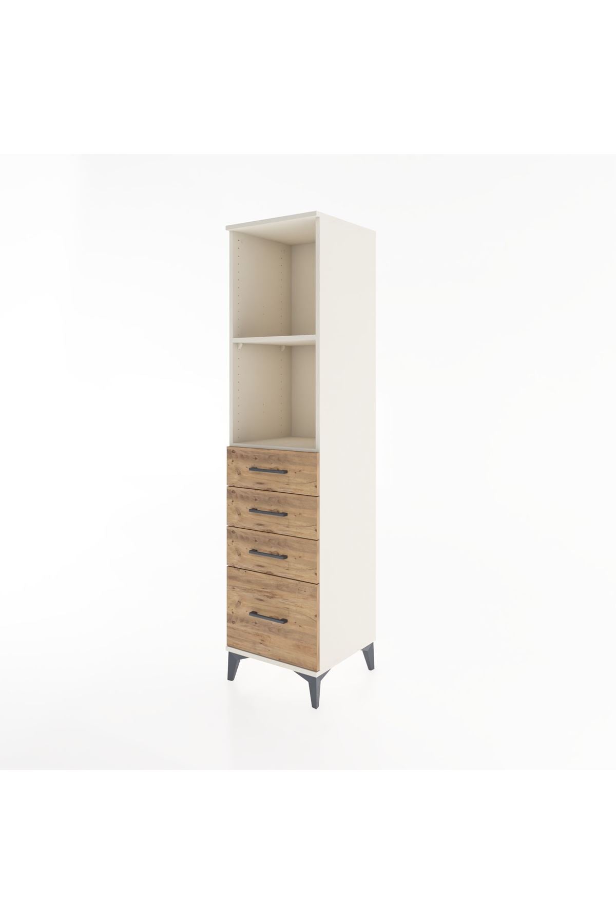 Hyperion Dolap 2 Raflı 4 Çekmeceli 44x44x182 Aytaşı-Çam