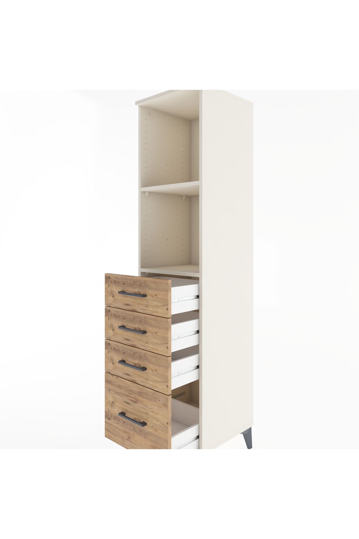 Hyperion Dolap 2 Raflı 4 Çekmeceli 44x44x182 Aytaşı-Çam