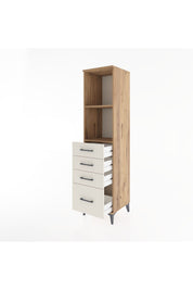 Hyperion Dolap 2 Raflı 4 Çekmeceli 44x44x182 Çam-Aytaşı