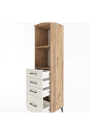 Hyperion Dolap 2 Raflı 4 Çekmeceli 44x44x182 Çam-Aytaşı