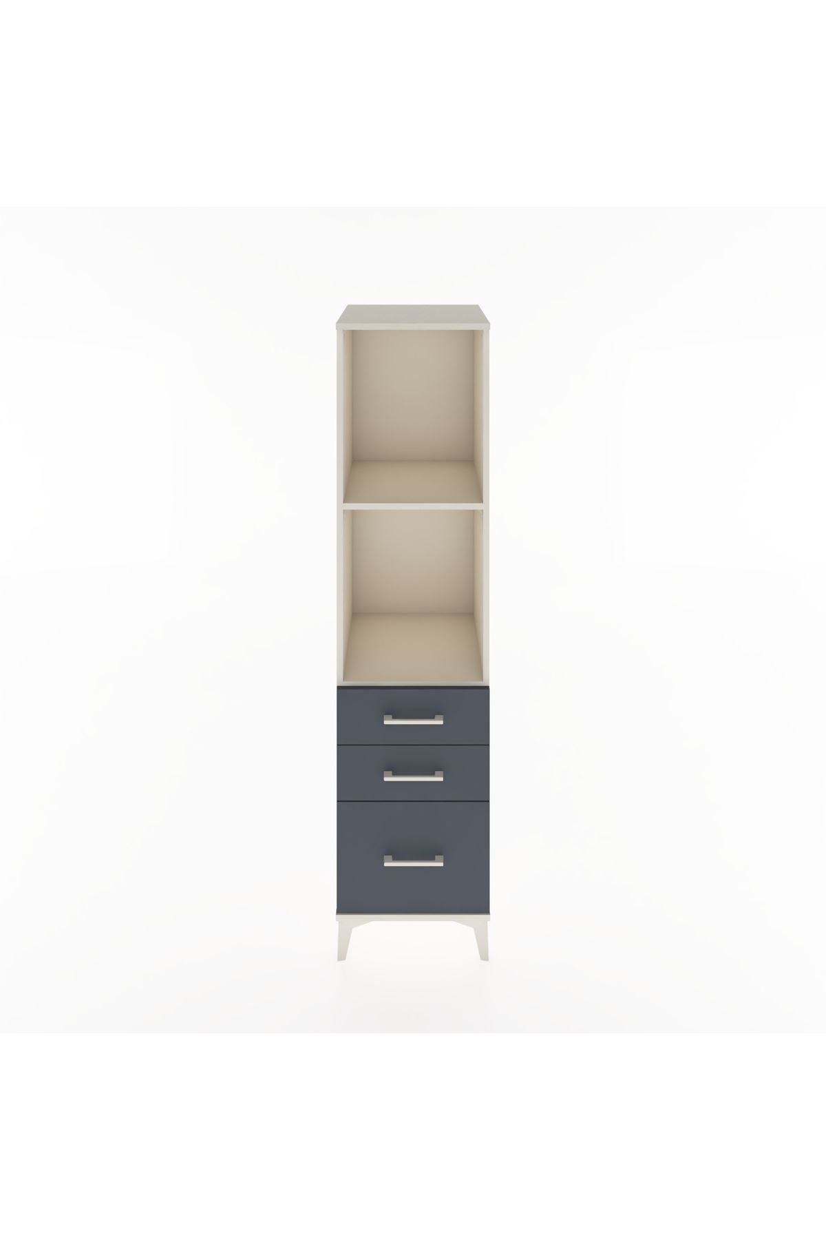 Hyperion Dolap 2 Raflı 3 Çekmeceli 44x44x182 Aytaşı-Antrasit