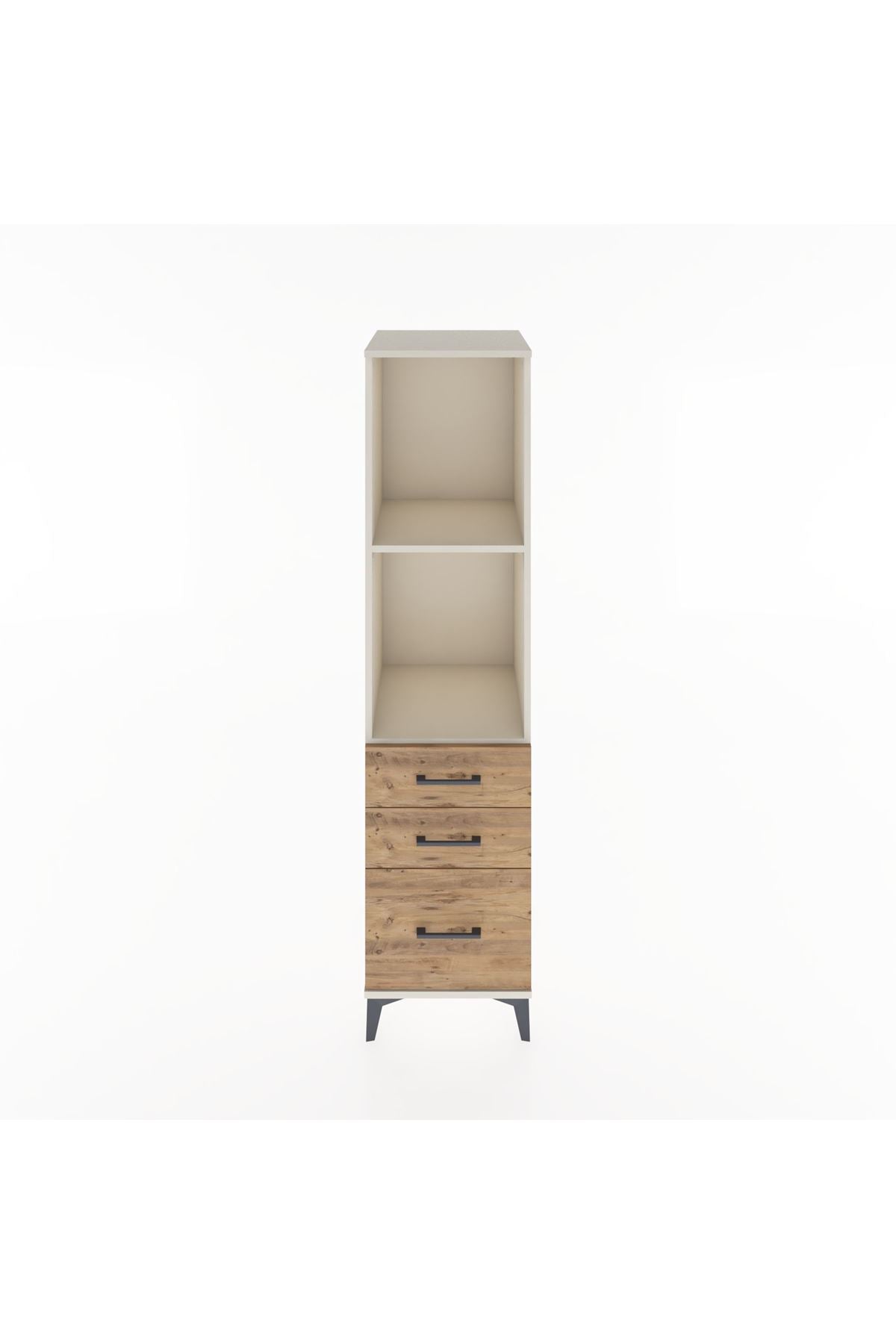 Hyperion Dolap 2 Raflı 3 Çekmeceli 44x44x182 Aytaşı-Çam