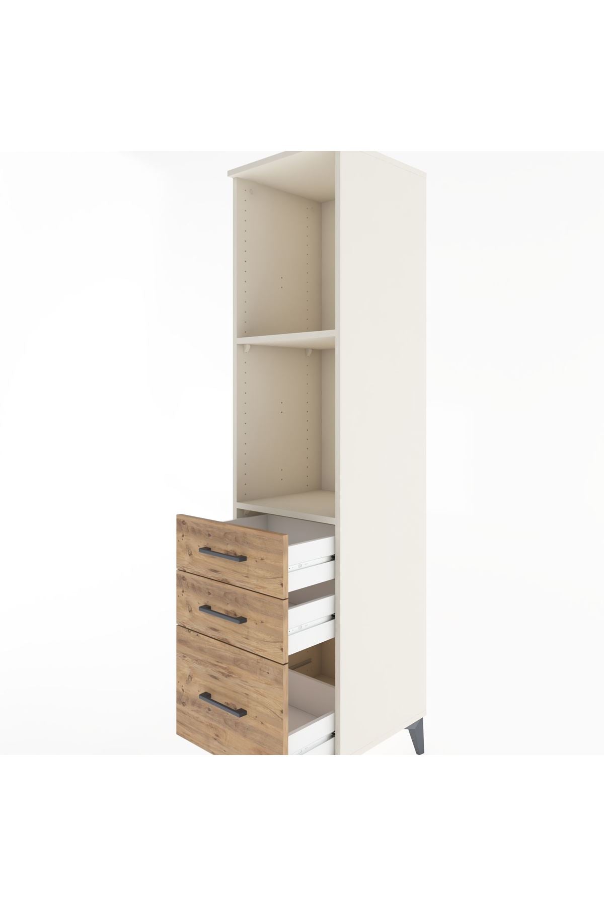 Hyperion Dolap 2 Raflı 3 Çekmeceli 44x44x182 Aytaşı-Çam