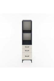 Hyperion Dolap 2 Raflı 3 Çekmeceli 44x44x182 Antrasit-Aytaşı